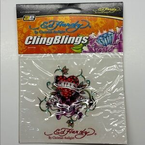 LOVE Kills SLOWLY decal Ed Hardy by Christian Audigier Cling Blings Decal
